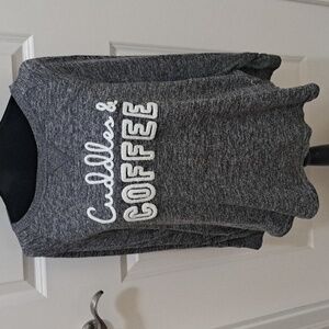 Cuddles & Coffee soft sweatshirt, large, no tags
